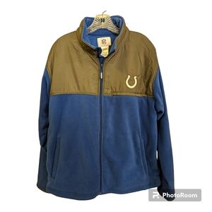 Indianapolis Colts NFL Apparel Blue And Gray Men's Fleece Jacket - Size Medium